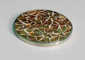 Sous-verres en mosaïque indienne faits à la main, nouveau design, forme ronde, sous-verres décoratifs pour la décoration de la maison et les cadeaux - Product Image 2