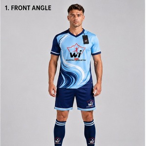 Soccer Uniform Professional <b>Athletic</b> Outfit Matching Soccer Jersey And Shorts Lightweight Breathable Material For Team Sports - Product Image 5