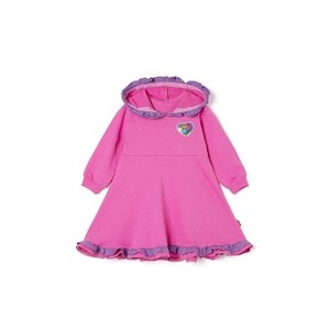 Vestido Estilo Coreano OZKIZ para Niñas con Volantes, Moda Infantil al por Mayor para 2-6 Años, Decoración de Corazón para Primavera/Otoño - Product Image 1