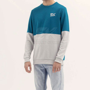 Custom Printed Logo Custom Size <b>Sweatshirts</b> For Men Pakistan Manufacture Wholesale Men Split Color <b>Plain</b> <b>Sweatshirts</b> - Product Image 2