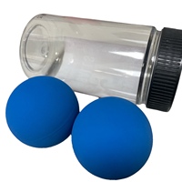 Balle de racquetball/squash en caoutchouc NOIR, noyau en PP alvéolé, revêtement EVA, épaisseur 38MM, poids 350-370G, L0-L2