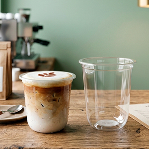 QUANG QUAN 12/16/22/24oz High Transparency Recyclable PP Single Wall <b>Plastic</b> <b>Cups</b> 95mm Diameter For Coffee Tea Cold Drink <b>Cups</b> - Product Image 1