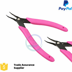 Pince à bec courbé en acier inoxydable de 5 pouces avec poignée antidérapante jaune, outil de fabrication de bijoux pour le perlage et le travail du fil DIY - Product Image 6