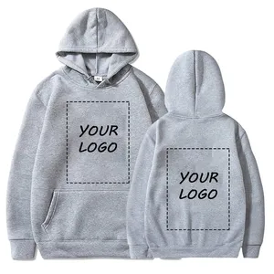 Sudadera con Capucha Personalizada para Hombre, Lisa, con Estampado Personalizado, de Algodón Premium, Tejido Resistente al Viento, Puños y Dobladillo Acanalados, Bolsillo Canguro, Corte Regular, Color Sólido - Product Image 1