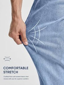 Jeans de Pierna Recta para Hombre, Cintura Media, Lavado a la Piedra, Algodón Denim, Corte Regular, Casual, Vintage, para Primavera, Resistentes al Viento e Impermeables - Product Image 4
