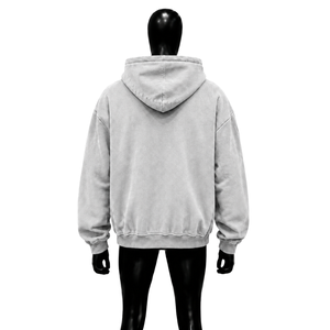 Sudadera con Capucha Plateada con Gráficos y Divertida Ilustración de Personajes, Estilo Vintage Lavado, Oversize, Casual, Unisex, en Oferta - Product Image 2