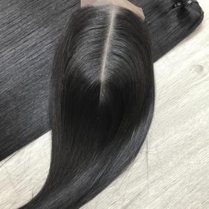 Extensions de cheveux Remy de luxe vietnamiennes droites en os noir soyeux 100g tissage de cheveux pour perruques avant en dentelle vierge de qualité pour les femmes - Product Image 6