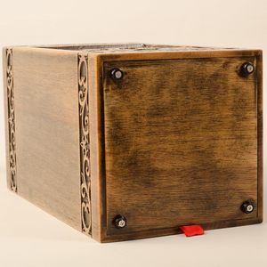 Urna Funeraria de Madera Hecha a Mano para Mascotas, Diseño Rectangular Tallado con Girasol, Duradera para Cenizas Humanas, Urna Masculina/Femenina con Girasol - Product Image 5