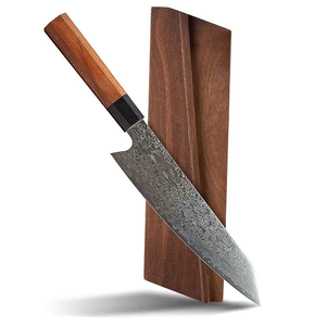 Couteau de chef japonais en acier Damas, manche en bois, forgé à la main, 8-9,9 pouces, ambidextre, couteau de cuisine professionnel - Product Image 4