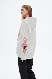 Sudadera con Capucha de Invierno con Gráfico de Araña Y2K, Sudadera con Cremallera Frontal y Logo, para Hombre y Mujer, Oversize, Estilo Urbano Vintage - Product Image 3