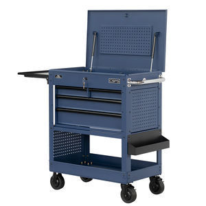 Heavy Duty Powder Coated Steel 4 <b>Drawer</b> Utility Cart Family keywords: for Garage Workshop Storage Use - Product Image 3