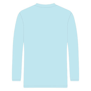 T-shirt à manches longues bleu ciel pour HBCU, broderie chenille, Sororité grecque Divine Nine, fierté universitaire, logo personnalisé - Product Image 3