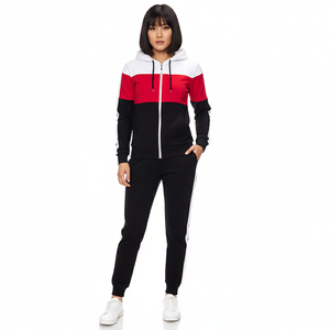 Conjunto Deportivo de 2 Piezas para Mujer, Sudadera con Capucha y Pantalones de Entrenamiento, Antibacterianos, con Logotipo Personalizado - Product Image 6