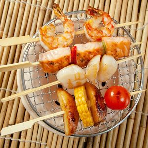 200 Palillos de Bambú de 7 Pulgadas para Asar, Palas de Madera Planas para Barbacoa, Palitos para Frutas, Accesorios de Cocina - Product Image 2