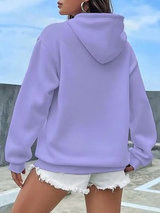 Sudaderas con Capucha Blancas de Alta Calidad para Mujer, Impresión Personalizada de Fábrica OEM ODM - Product Image 3