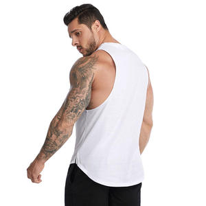 Custom Logo Quick Dry Gym Wear Men High Elastic Fitness Tank Top Compression Sleeveless Muscle Shirt - Product Image 5