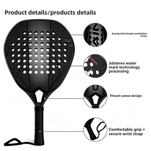 Raqueta de Pádel de Fibra de Carbono de Alta Calidad, Diseño Personalizado con Logotipo, Equipo Profesional de Pádel, Proveedor Mayorista - Product Image 4