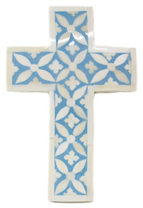 Handmade Christian Holey Cross Buffalo Bone Holey Cross Craft Pendant Wholesale by Curio Craft - Product Image 4