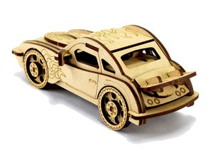Kit de Bricolaje de Modelo de Coche de Madera con Diseño de Llama, Artesanía Tallada a Mano, Regalo - Product Image 5