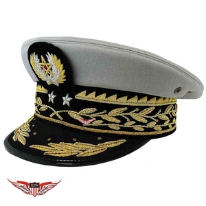 Gorra de Uniforme de General de Brigada Marroquí Premium de KEW Wholesale |   Gorra con Bordado a Mano de Hoja de Roble |   Gorra para desfiles y ceremonias - Product Image 2