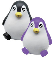 Jouets de bain pour enfants, pingouins mignons de dessin animé, jouets flottants en vinyle coloré, jouets aquatiques en caoutchouc pour bébé