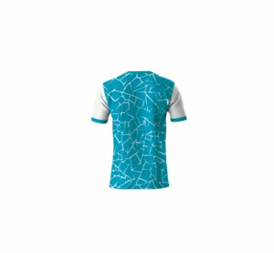T-shirt unique à sublimation intégrale, design imprimé sur toute la surface, jersey 100% polyester, tissu doux et respirant pour l'été et les occasions décontractées - Product Image 3
