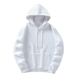 เสื้อฮู้ดผู้ชายผ้าฟลีซทรงปกติ 100% ผ้าฝ้าย สีพื้น สวมใส่สบาย มีกระเป๋าหน้า กันลมในฤดูหนาว เป็นมิตรกับสิ่งแวดล้อม - Product Image 3