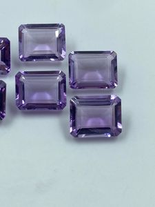 พลอยอเมทิสต์ธรรมชาติทรงบาแกตต์คุณภาพสูง 18.78 กะรัต 8x10 มม. 6 ชิ้น - Product Image 5