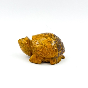Natural Mariam Jasper Tortoise Carving Calligraphy Jasper Turtle Healing <b>Crystal</b> For Reiki Feng Shui Decor Wholesale - Product Image 1