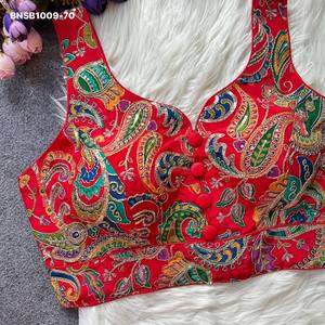 Colección de blusas sin mangas de crepé de excelente calidad y aspecto elegante con bordados, fabricante de la India. - Product Image 2