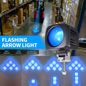 ไฟเตือนความปลอดภัยสำหรับรถยกไฟสปอตไลท์ติดด้านหน้าหรือด้านหลัง3W แบบสี่เหลี่ยมป้องกันการชน - Product Image 3