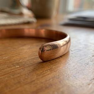 Handmade Solid Pure Copper Cuff Bangle <b>Bracelet</b> High Polished Domed Metal Copper Craft Healing Luxury Jewelry For Men Women OEM. - Product Image 6