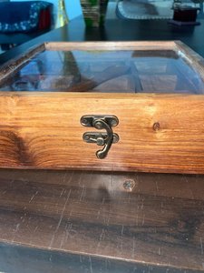 Wooden <b>Spice</b> Box Organizer, Masala Box 9 Compartment, Handmade Sheesham Wood <b>Spice</b> <b>Storage</b>, Indian Kitchen Organizer - Product Image 4