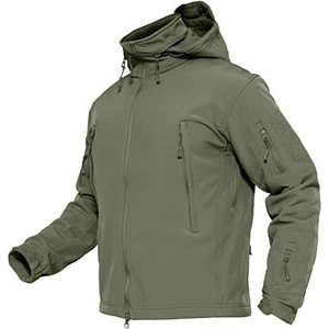 Men's Lightweight Softshell Jackets for Outdoor Sports Camping Hiking <b>Work</b> Thermal Tactical Coat Zipper Closure Cotton 2027 - Product Image 2