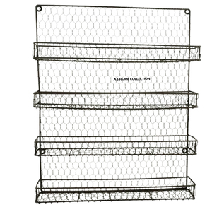 Étagères et unités de rangement en acier inoxydable de style américain, finition antique, écologiques, pour salle de bain et cuisine, lot de 3 - Product Image 3