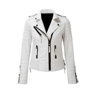 Chaqueta de Cuero para Mujer, Tallas Grandes, Invierno, Nueva Colección, Personalizable, Cómoda, Transpirable, Impermeable y Resistente al Viento - Product Image 1