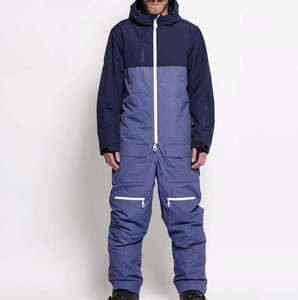 Traje de Esquí Profesional de una Pieza para Hombre, Impermeable, Cortavientos, Mono para Snowboard, Ropa Térmica de Invierno para Esquí de Montaña - Product Image 1