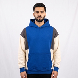 Sweat à capuche pour homme en coton 100% avec logo personnalisé OEM, style streetwear, imprimé noir et blanc, vente en gros - Product Image 2