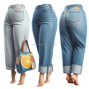 Jeans en denim grande taille décontractés style streetwear avec boutons brodés déchirés et décorations tissu doux délavé respirant - Product Image 6