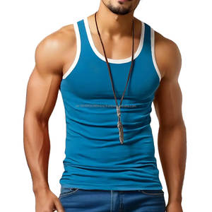 เสื้อกล้ามผู้ชายคุณภาพดีที่สุดสำหรับออกกำลังกายในฟิตเนส สไตล์สปอร์ตสำหรับฤดูร้อน พร้อมเสื้อกล้ามออกกำลังกายผู้ชายทันสมัย - Product Image 1