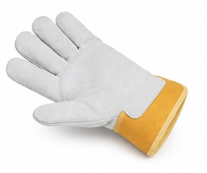 Gants de travail industriels fiables en cuir antidérapants et résistants à la chaleur, personnalisables pour les besoins du lieu de travail - Product Image 5
