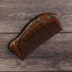 Peine de Madera Natural de Dientes Finos para Desenredar el Cabello, Ecológico, Hecho a Mano, de TIMELESS, la Mejor Oferta - Product Image 4