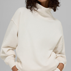Women's Basic <b>Mock</b> <b>Neck</b> Sweatshirt Long Sleeve Cotton Slim Fit Casual Winter Fashion <b>Top</b> - Product Image 2