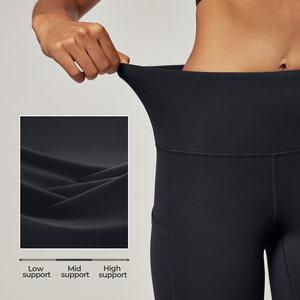 Leggings de cintura elástica para mujer al por mayor, leggings de yoga de cintura elástica, los mejores leggings casuales de tela para mujer - Product Image 4