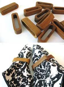 Anillos de Servilleta de Madera Ecológicos Personalizados para Decoración de Mesas de Bodas y Fiestas - Diseño Elegante - Product Image 3