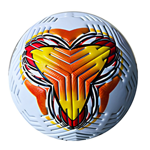 BLACK RACING GEAR Size 5 PVC <b>Football</b> <b>Machine</b> Stitched Eco-Friendly Training Soccer Ball Multicolor Racing Outdoor Team Sports - Product Image 6