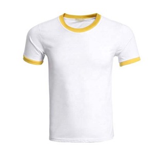 T-shirt Ringer 100% Coton de Qualité Supérieure pour Hommes, Vêtements Grande Taille, Personnalisation OEM, Logo Brodé, Impression - Product Image 2