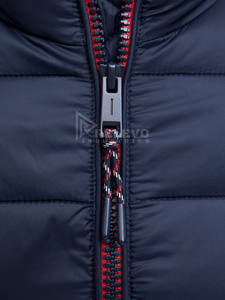 Blouson matelassé à capuche personnalisé pour homme, imperméable et coupe-vent, pour le printemps, style universitaire, streetwear, moto, en duvet de canard blanc - Product Image 6