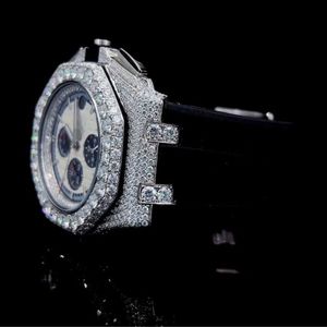 High Quality Fully Customized Iced Out Diamond Lab Grown <b>Watch</b> for <b>Men</b> Hip Hop Diamond Jewelry <b>Watch</b> Gift - Product Image 2