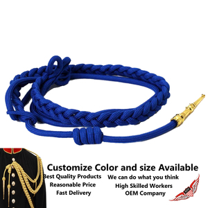 Aiguillette Azul Sedoso con Etiqueta Dorada - Product Image 2